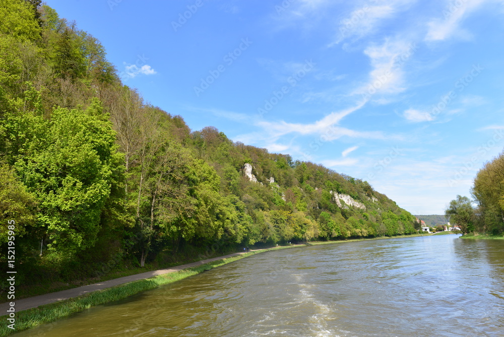 Donaudurchbruch bei Weltenburg in Niederbayern Donaudurchbruch bei Weltenburg in Niederbayern