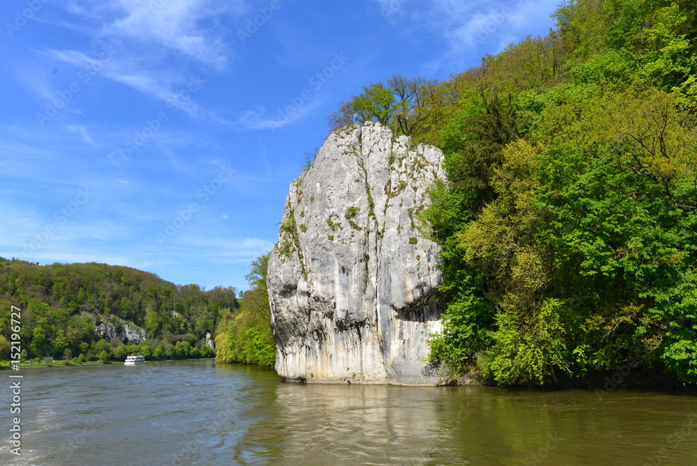 Donaudurchbruch bei Weltenburg in Niederbayern Donaudurchbruch bei Weltenburg in Niederbayern