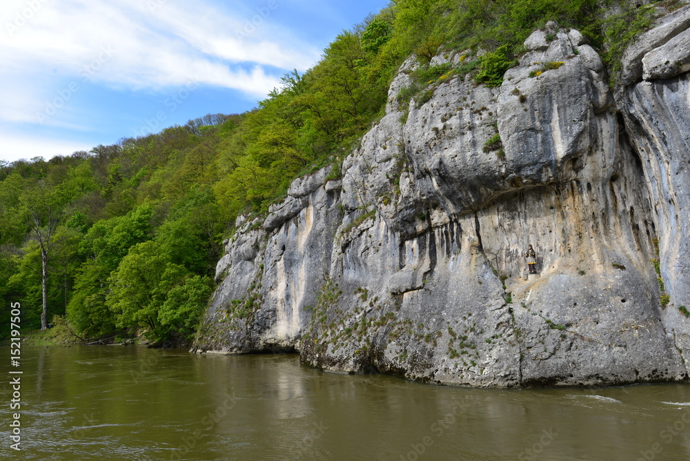 Donaudurchbruch bei Weltenburg in NIederbayern Donaudurchbruch bei Weltenburg in NIederbayern