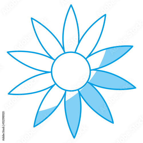 beautiful flowers icon over white background. vector illustration