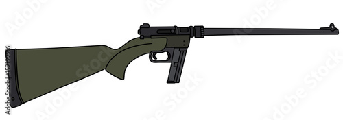 Dark green small caliber sport rifle