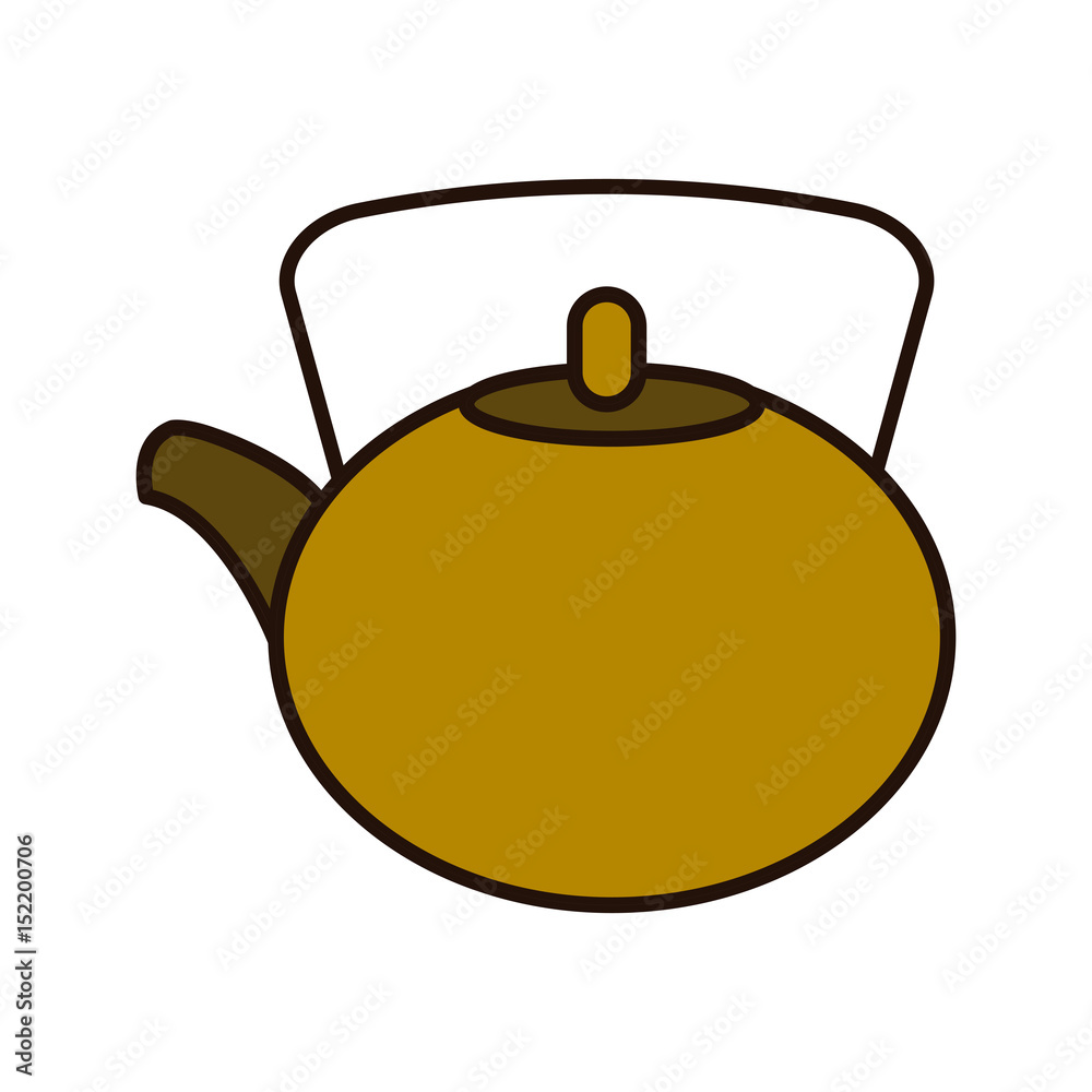 tea pot icon over white background. vector illustration tea pot icon over white background. vector illustration