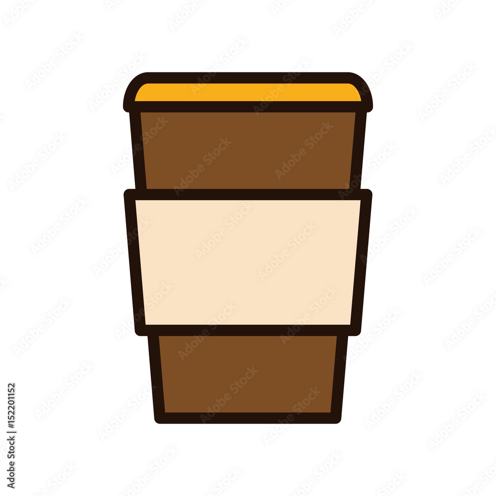 coffee cup icon over white background. vector illustration coffee cup icon over white background. vector illustration