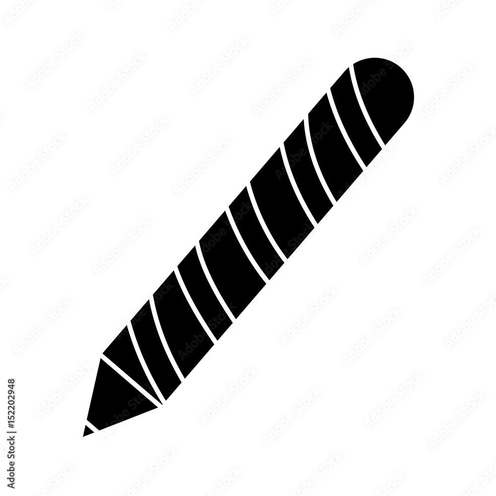 pencil utensil icon over white background. vector illustration