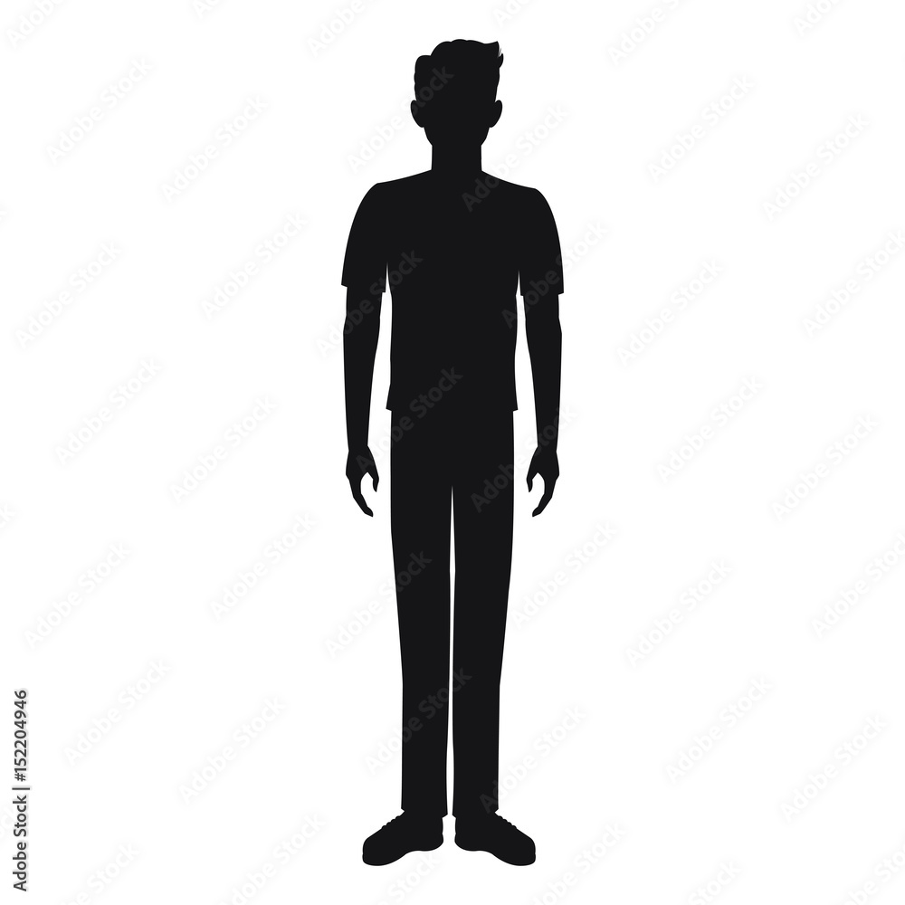 pictogram man standing avatar design vector illustration pictogram man standing avatar design vector illustration