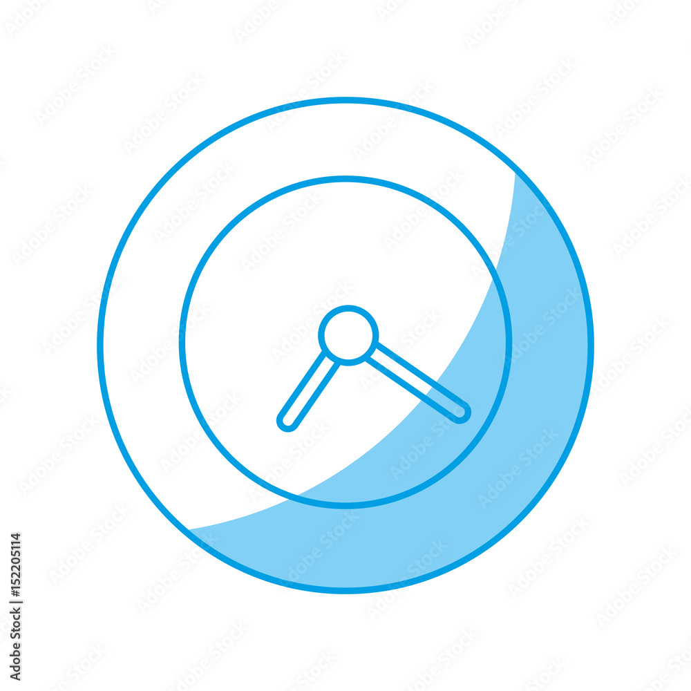 clock icon over white background. vector illustration clock icon over white background. vector illustration