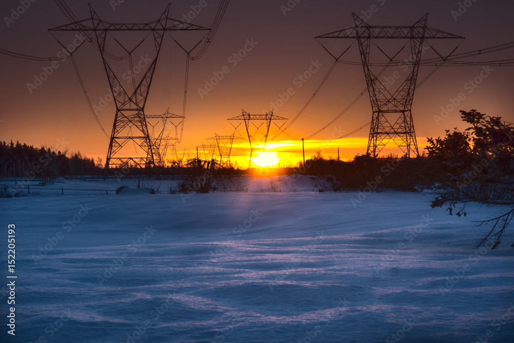 Fototapeta premium Coucher de soleil