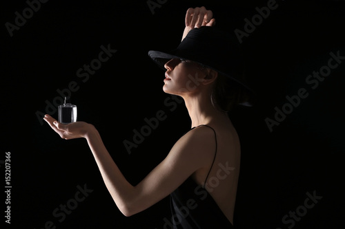 Beautiful young woman with ...