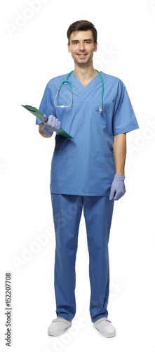 Handsome young doctor with ...