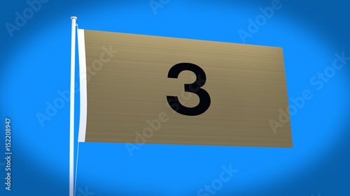 the flag of bronze 3 (three)