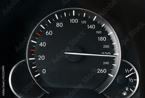 Speedometer of a car