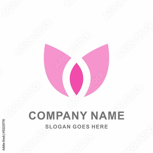 Clover Flowers Cosmetic Aromatherapy Fashion Beauty Skincare Business Company Stock Vector Logo Design Template