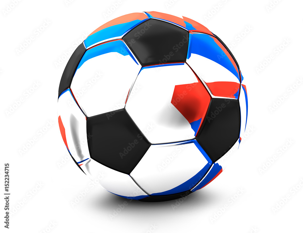 russian soccer football ball 3d rendering russian soccer football ball 3d rendering