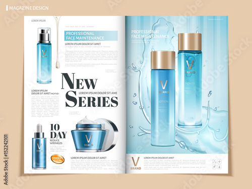 cosmetic magazine design