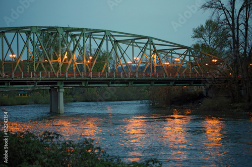Bridge over the Willammette River near Alton Baker Park, Eugene, Oregon