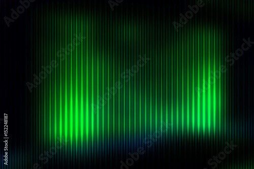 Glowing neon green abstract with light lines blurred background © TasiPas