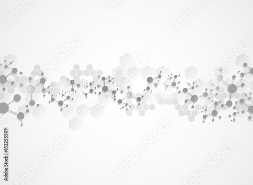 Abstract molecules medical background
