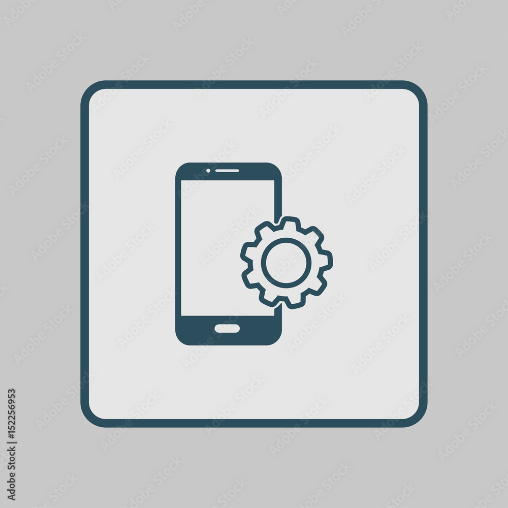 Smart phone services icon. Support for mobile users. Smart phone services icon. Support for mobile users.