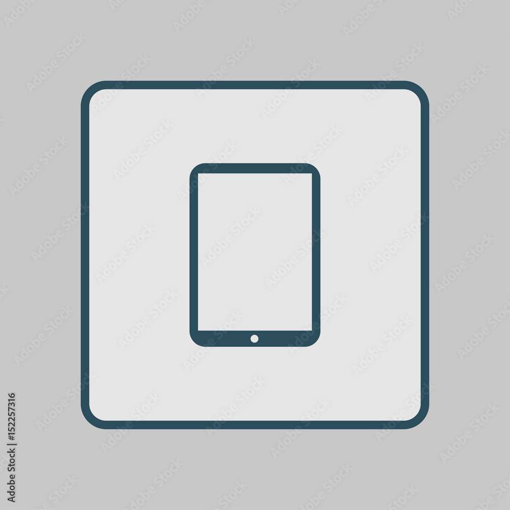 Modern digital tablet PC icon. Flat design icon. Modern digital tablet PC icon. Flat design icon.
