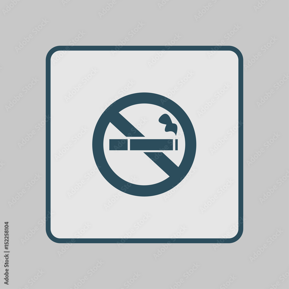 No smoke icon. Stop smoking symbol. Vector illustration. Filter-tipped cigarette. Icon for public places. No smoke icon. Stop smoking symbol. Vector illustration. Filter-tipped cigarette. Icon for public places.