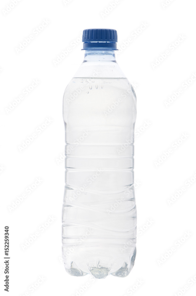 A bottle of water on a white background A bottle of water on a white background
