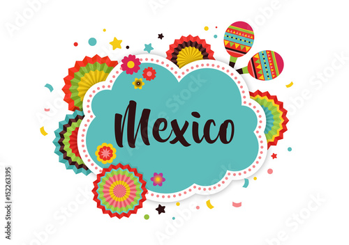 Mexican Fiesta background, banner