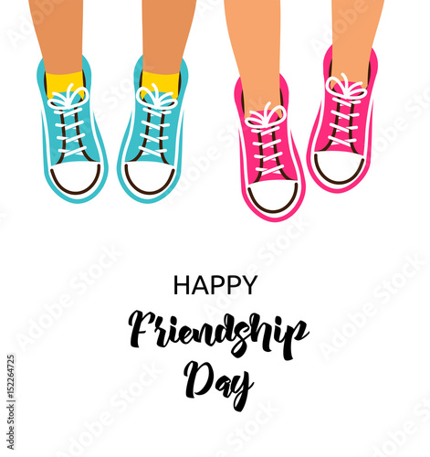 Best friends forever, Happy friendship day design