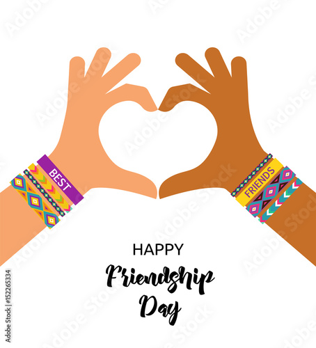Best friends forever, Happy friendship day design