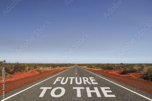 To The Future written on the road