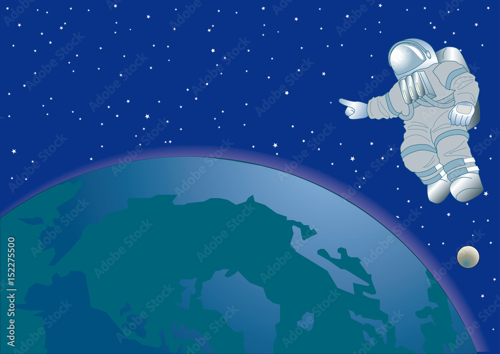 Naklejka premium 宇宙から見た地球