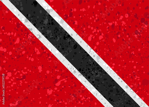 trinidad flag grunge illustration