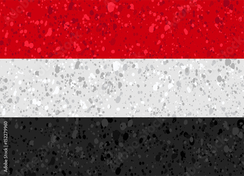 yemen flag grunge illustration