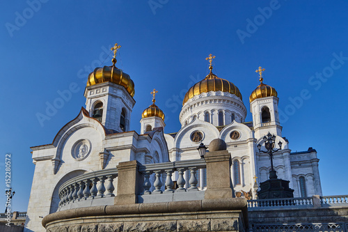 Christ the redeemer cathedral in the center of Moscow