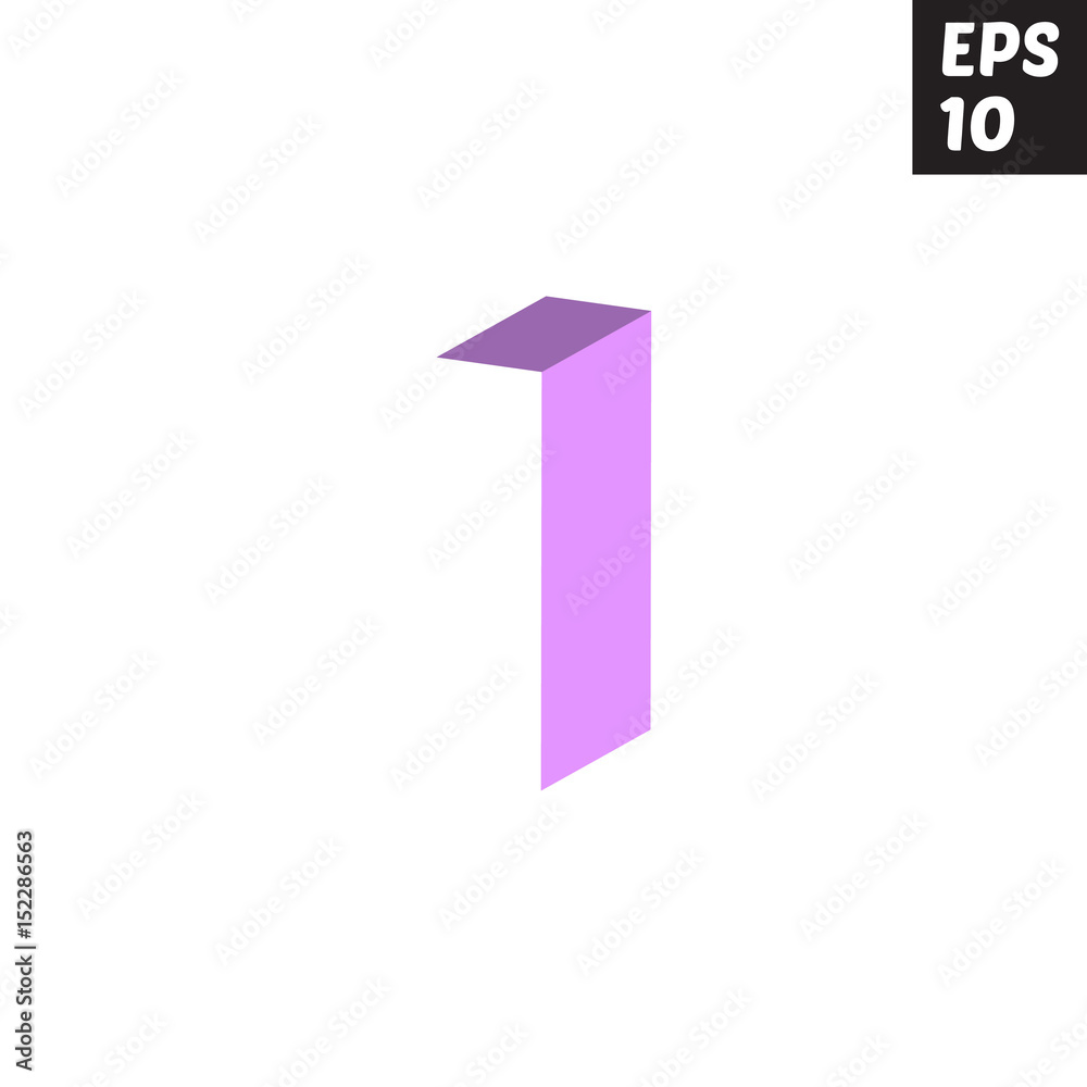 Initial letter I lowercase logo design template block violet purple Initial letter I lowercase logo design template block violet purple