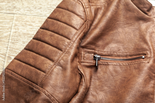 Female leather jacket