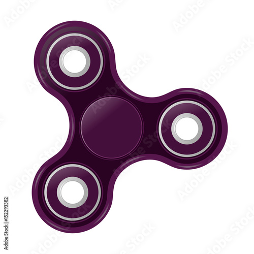 Hand spinner flat vector illustration