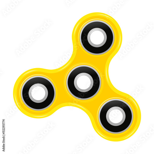 Hand spinner flat vector illustration