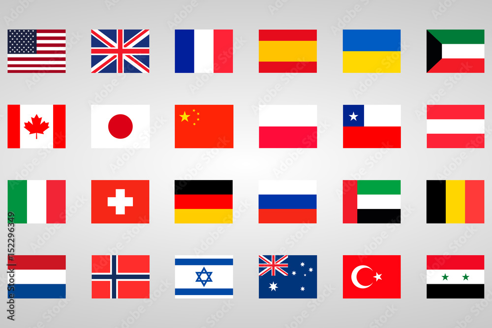 Fototapeta premium 26 national flags