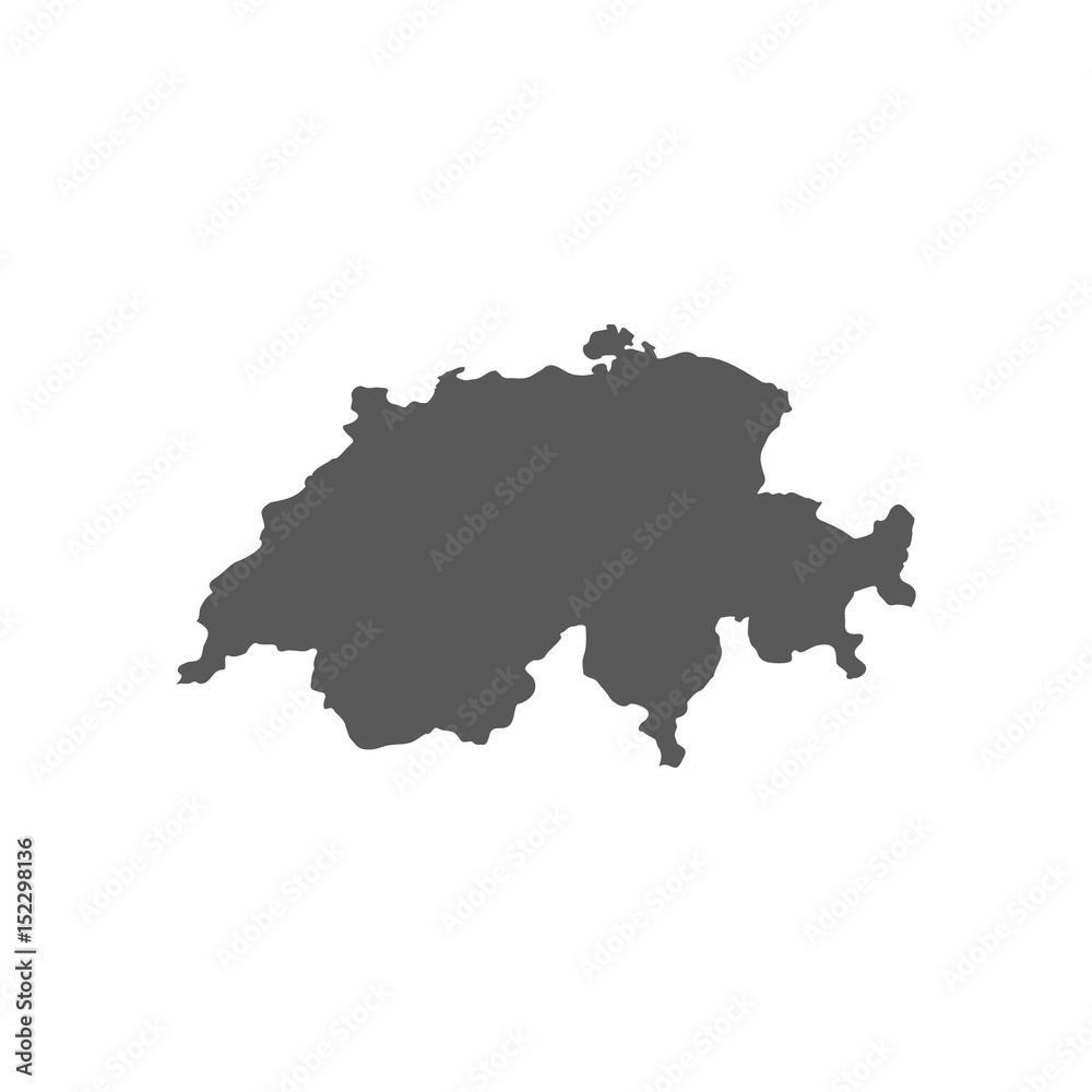 Obraz premium Switzerland map