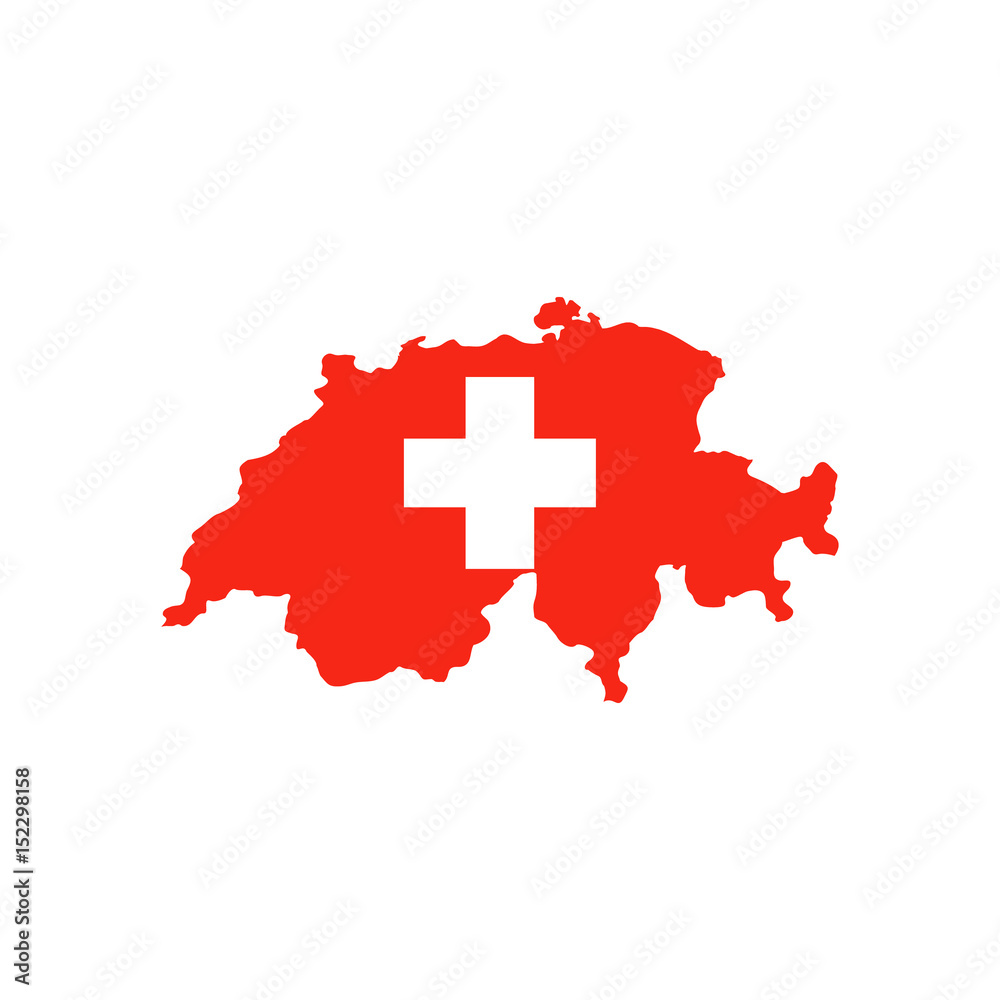 Obraz premium Switzerland map