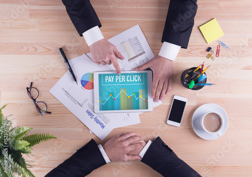 Business team concept - PAY PER CLICK