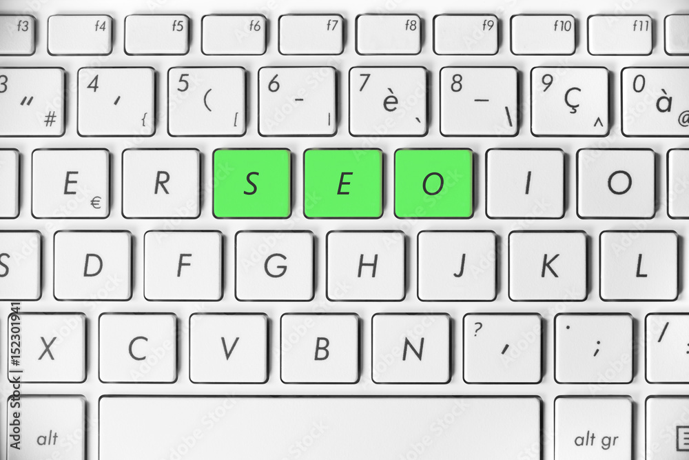 Word SEO written on a white computer keyboard, search engine optimization concept, internet website ranking or online marketing Word SEO written on a white computer keyboard, search engine optimization concept, internet website ranking or online marketing