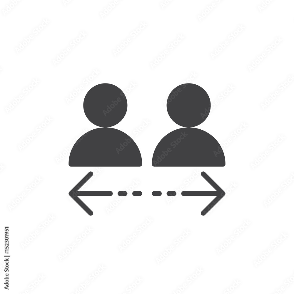 Transfer between user accounts icon vector, filled flat sign, solid pictogram isolated on white. Symbol, logo illustration. Pixel perfect Transfer between user accounts icon vector, filled flat sign, solid pictogram isolated on white. Symbol, logo illustration. Pixel perfect