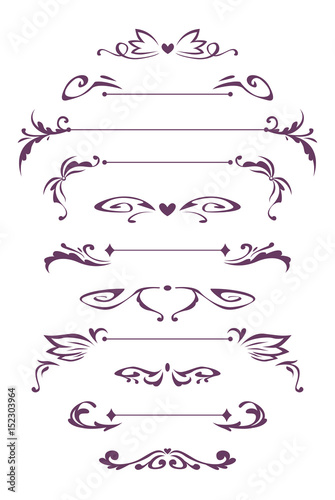 Decorative vintage design elements.