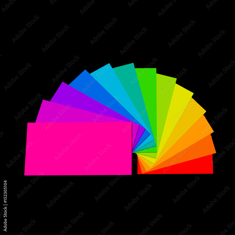 Fototapeta premium Spiral staircase. Isolated on black background.3d Vector colorful illustration.