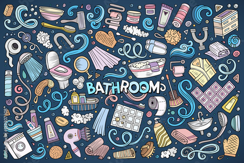 Vector set of Bathroom objects