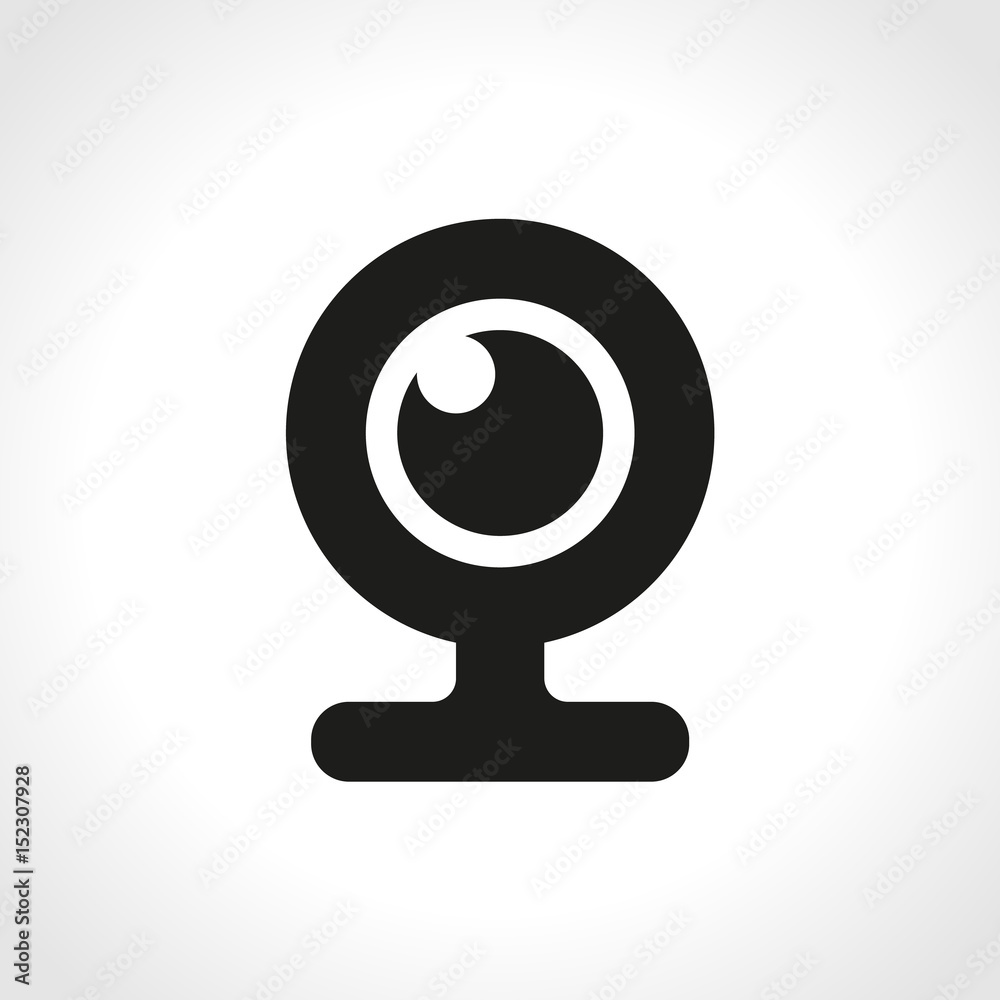 Web camera icon. Vector illustration. White background