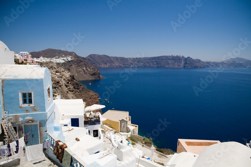 Santorini island, viewpoint from Oia village, Santorini, Greece