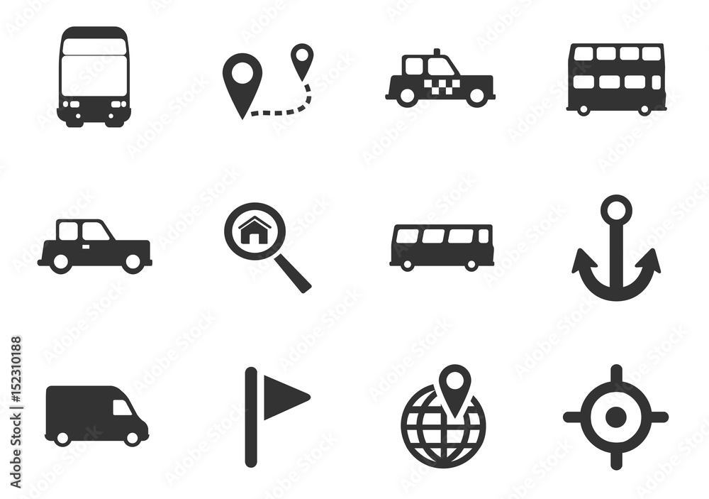 navigation icon set navigation icon set