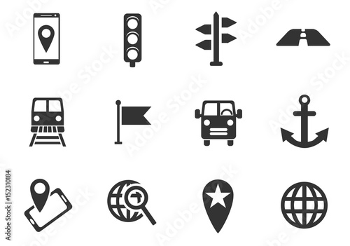 navigation icon set
